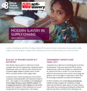 Modern Slavery in Supply Chains