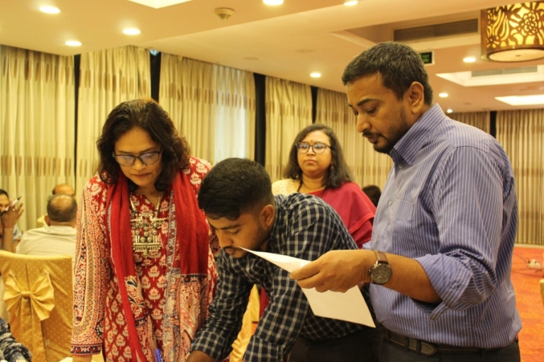 Garment industry stakeholders engaging on purchasing practices in in Bangladesh.