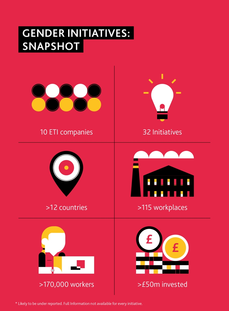 Infographic: Gender iniatives snapshot