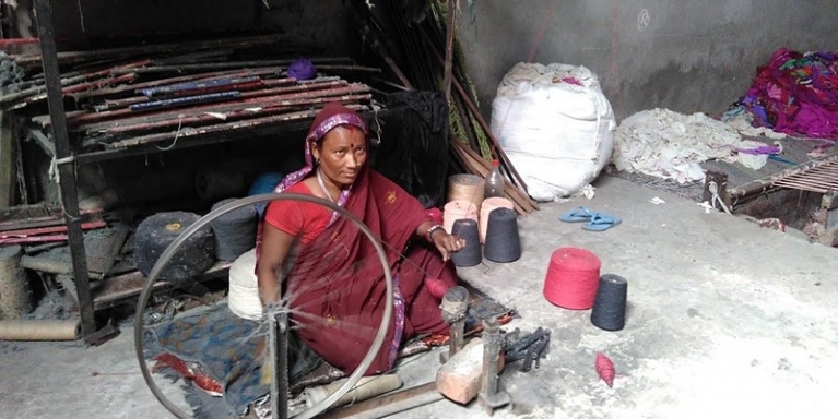Female garment worker