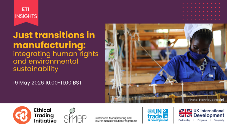 Insights webinar, Just transitions in manufacturing