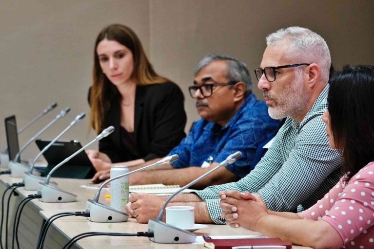 From left: Meliisa Karadana & Alok Singh, ETI