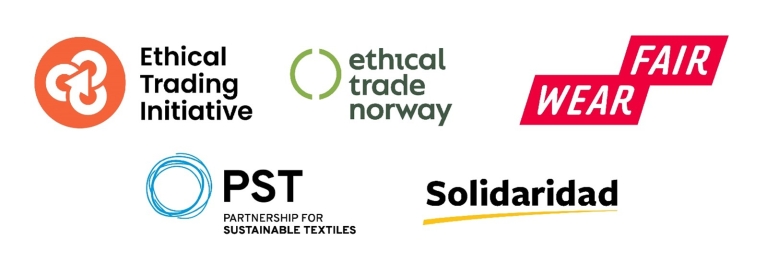 RPP resource hub partner logos: ETI, PST, Ethical TRade Norway, Fairwear & Solidaridad