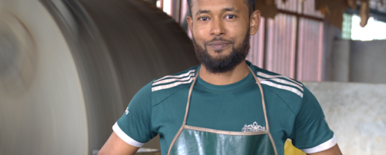 Leather worker, Bangladesh