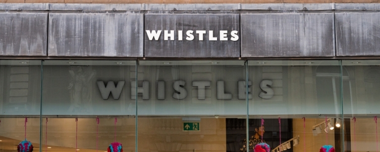 Whistles shop front in Edinburgh, Scotland. Photo credit: Shutterstock.