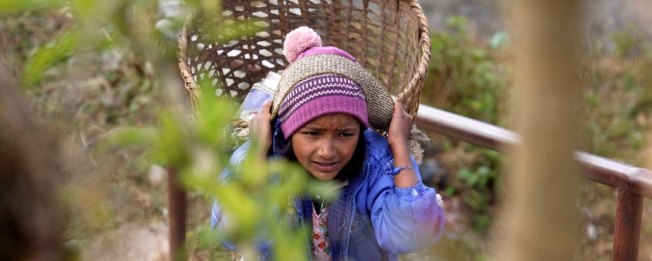 Image of a Nepalese child agricultural worker courtesy of the ILO