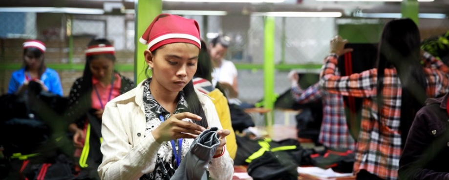 Worker at the Xin Fang Garment Factory, Cambodia ©ILO