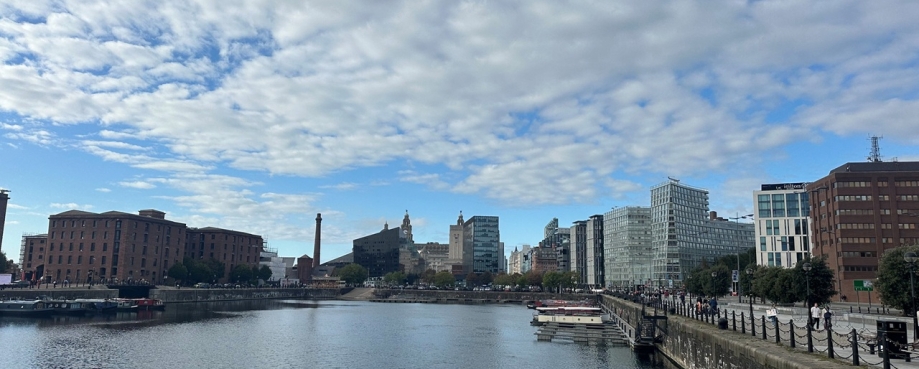 Liverpool docks during Labour Party Conference, 2025.