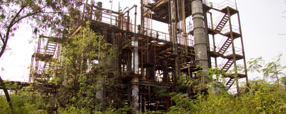 The abandoned Union Carbide Factory, Bhopal