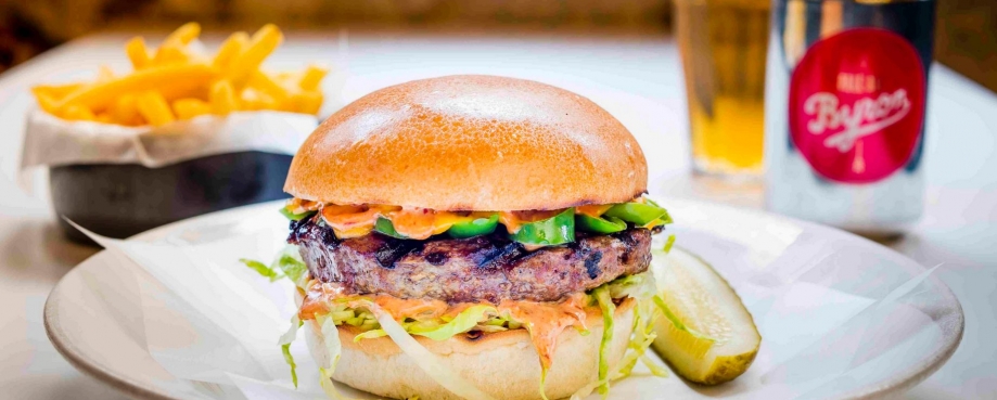 Image of a Byron Burger courtesy of Byron's facebook page Image of a Byron Burger