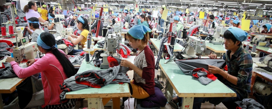 Workers in Cambodian Garment factory Workers in Cambodian Garment factory