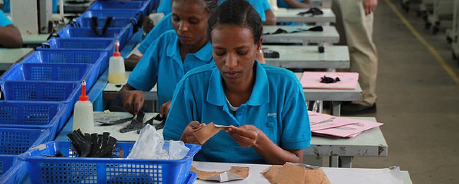 Shoe factory, Ethiopia Photo: flickr.com/photos/unido/ Shoe factory, Ethiopia
