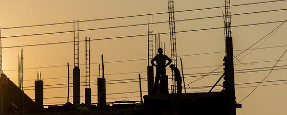 Photo: Flickr/elwillybobby Construction site, India