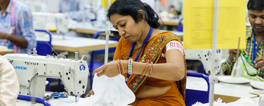 Workers in a Primark factory