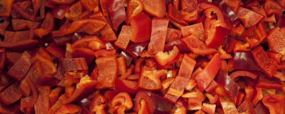 There is widespread exploitation and abuse in the UK food industry Chopped peppers