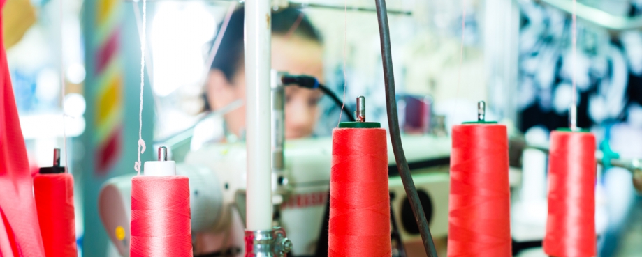 Garment manufacturing in China, courtesy of Shutterstock