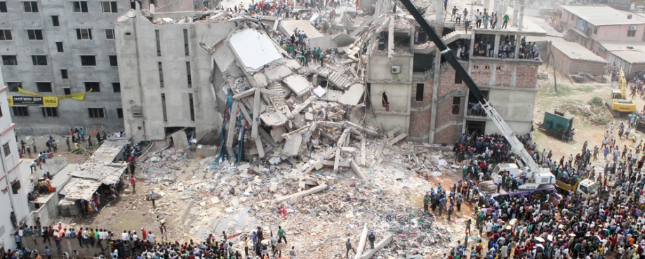 Rana Plaza collapse, Bangladesh 2013. Photo credit: Shutterstock.