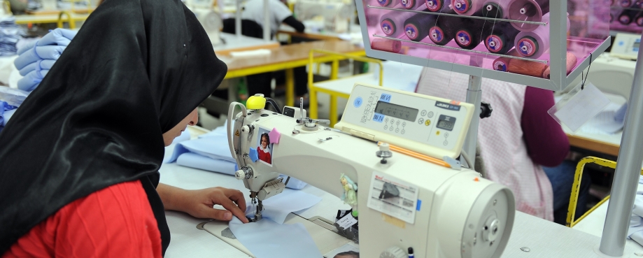 Woman working on a production line in Turkey, courtesy of Shutterstock