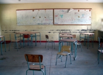Image of an empty classroom. Photo credit: Caitlin Regan/Flickr. 