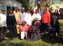 Male and female participants in a gender learning session, VP Flower Farm, Kenya 