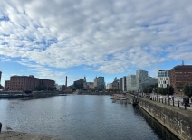 Liverpool docks during Labour Party Conference, 2025.