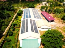 Maagrace solar panel and wellbeing center. Photo credit: Ethical Apparel Africa.