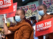 Pro-democracy demonstration, Myanmar