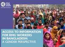 Male and female workers leaving a Bangladesh garment factory