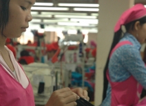 Female garment factory workers, Cambodia