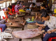 Cambodian workers
