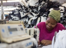 A Haitian garment worker in the country's ILO Better Work programme 