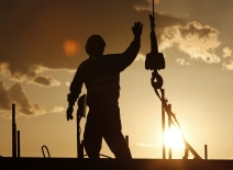 Construction worker in Mongolia courtesy of ILO/Byamba Ochir Byambasuren