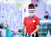 Covid PPE, supermarket, Thailand