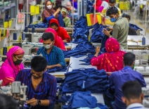 Readymade garments workers work in a factory in Gazipur. Photo credit: Shutterstock.