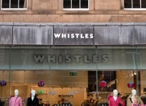 Whistles shop front in Edinburgh, Scotland. Photo credit: Shutterstock.